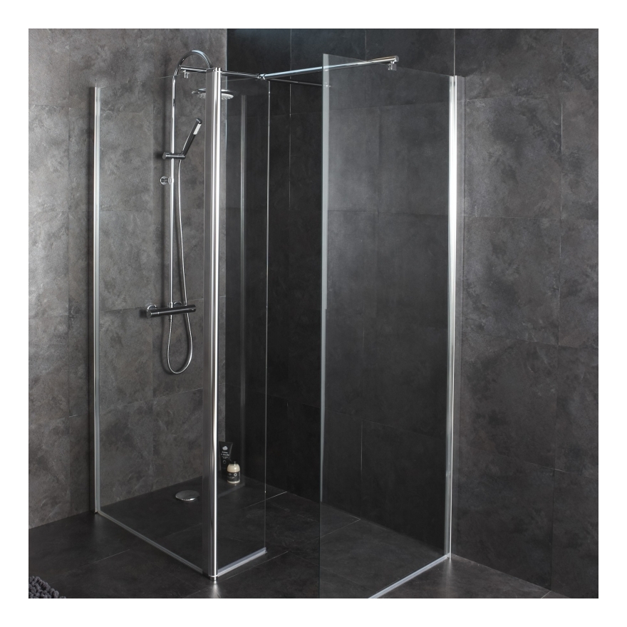 Planetebain - Combi paroi de douche walk in 90+30x195 + walk in 80x195