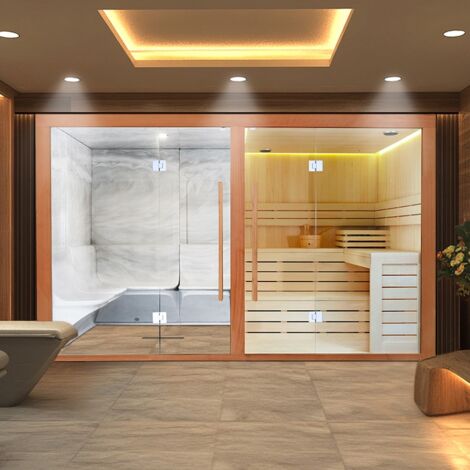 Combi Sauna Hammam Boreal® Sublimation Blanc - 8 places - 340175210