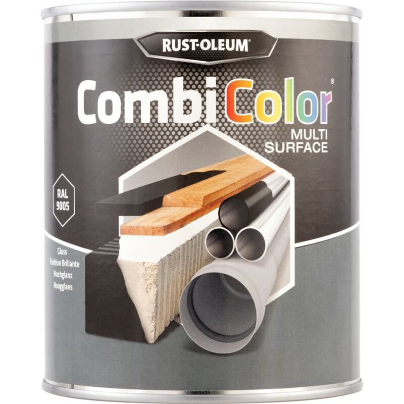 Finish - Rust-oleum 7379MS Black CombiColor Multi-surface Gloss 750ML