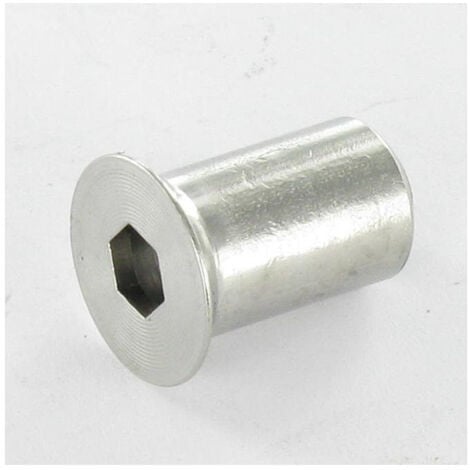 Combifix Ecrou relieur Tête fraisée TF Diamètre de tête: 14 Diamètre du corps 10 Longueur total 17 M8 Clé de 5-1 piece