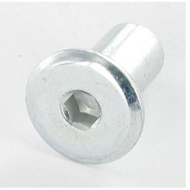 Combifix Ecrou relieur Tête plate Diamètre de tête: 15 Diamètre du corps 9 Longueur sous tête 15 M6 Clé de 4 HC4-100 pièces