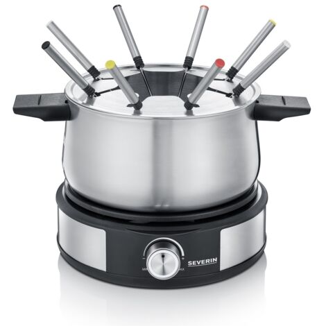 Combinación Fondue-Crepera SEVERIN FO 2471 - 1500 W Acero Inoxidable / Negro