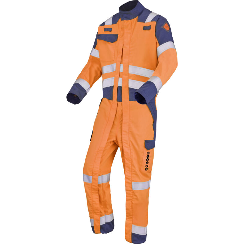 Combinaison 2 zip condor orange fluo/bleu marine 2XL - FR(56-58)