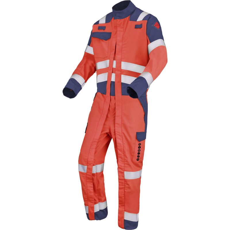 Combinaison 2 zip condor rouge fluo/bleu marine l - FR(48-50)