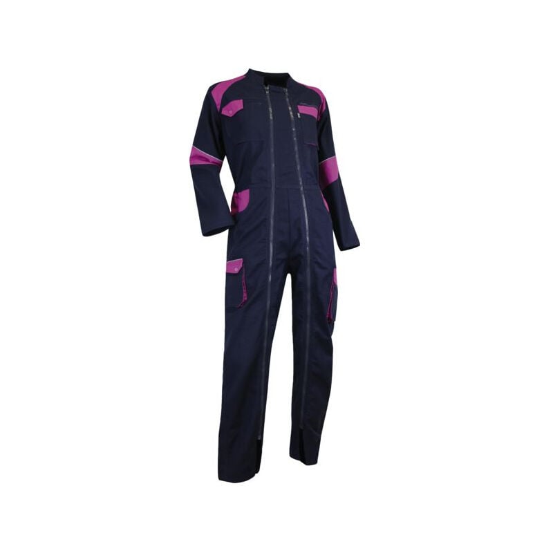 Combinaison Orge Spéciale Femme - Double Fermeture - Bicolore Bleu/Ro Se - Taille 1