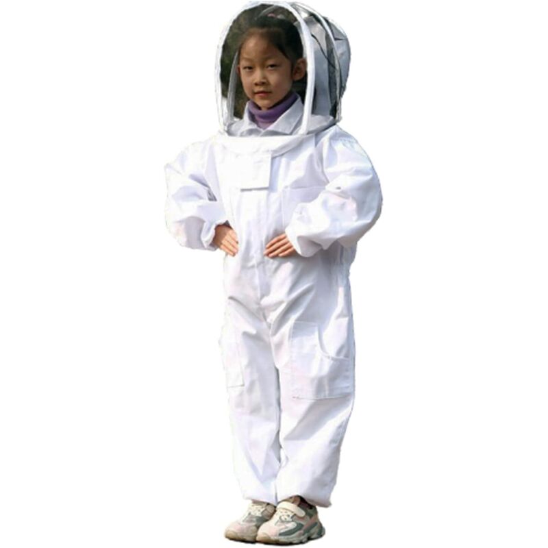 Salopette d'abeille pour enfants - Vêtements d'apiculteur pour enfants, Salopette de protection pour l'apiculture professionnelle (L)