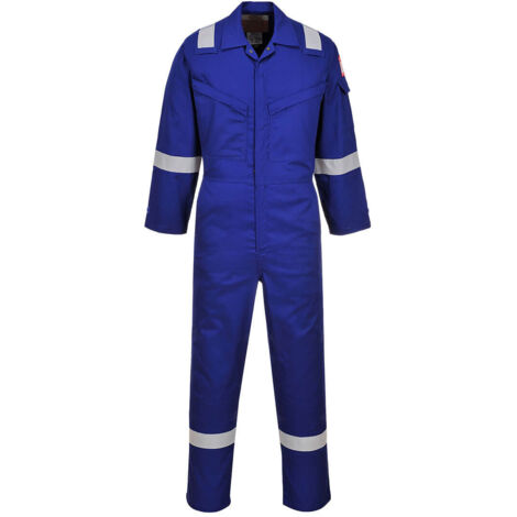 Combinaison Araflame Silver couleur : Bleu Royal taille 44 - PORTWEST