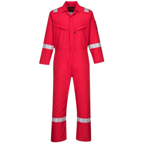 Combinaison Araflame Silver couleur : Rouge taille 54 - PORTWEST
