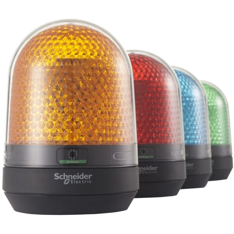 Schneider Electric - Harmony XVR3 - feu tournant rouge - avec buzzer - 12-24Vcc