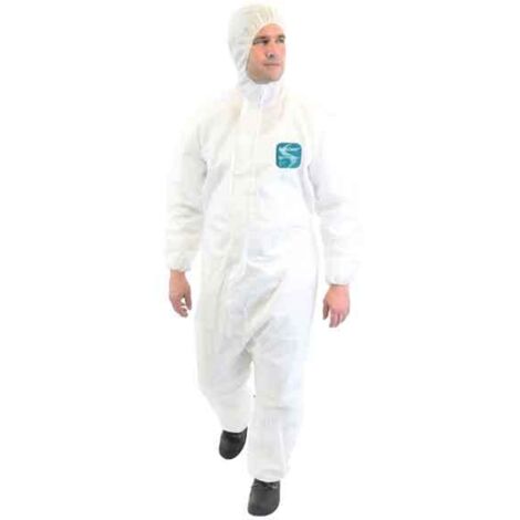 Combinaison Basiclean® Confort - Types 5-6 EN 1149-5. EN 1073-2 - Blanc - taille 3 L - SEGETEX - EIF