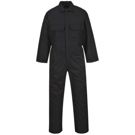 Combinaison Bizweld™ Retardateur de flammes couleur : Noir Tall taille XL - PORTWEST