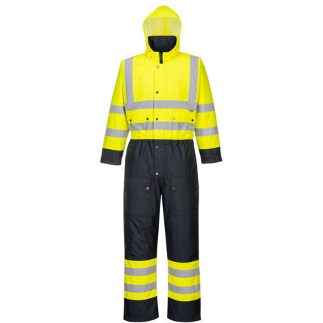 Combinaison Contrast Hi-vis Matelassée Couleur : Jaune/marine Taille 7xl - Portwest