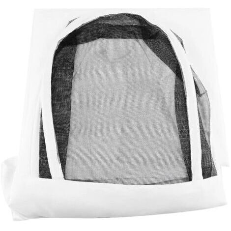 Combinaison d'apiculteur, combinaison d'apiculteur pour enfants, combinaison d'apiculteur une pièce avec voile et capuche, vêtements de protection pour enfants, tenue d'apiculteur (blanche, taille moy