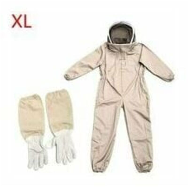Combinaison D'apiculteur, Costume D'apiculture Professionnelle avec Gants & Voile De Protection, Combinaison Apicole pour Tout Le Corps, Anti Guêpes