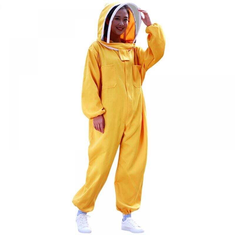 Combinaison d'apiculture professionnelle, avec gants d'apiculture et voile d'escrime, combinaison anti-guêpes confortable, veste d'apiculture pour