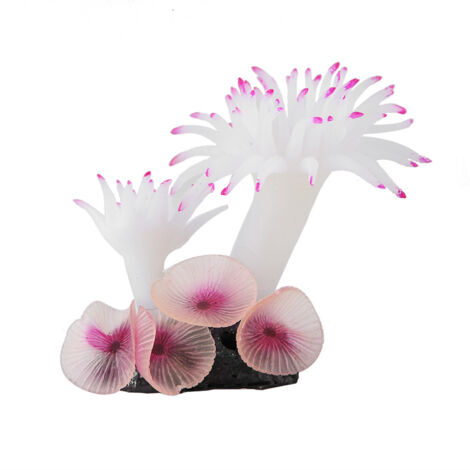 Combinaison de Coraux Artificiels pour Aquarium Décoration Sous-Marine en Silicone Pièce Ornamentale pour Aquariophilie-AUTRES