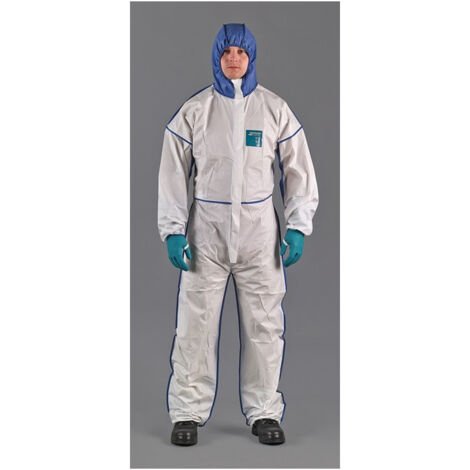 Combinaison de protection AlphaTec® 1800 Comfort Taille XL blanc/bleu PSA III MICROGARD