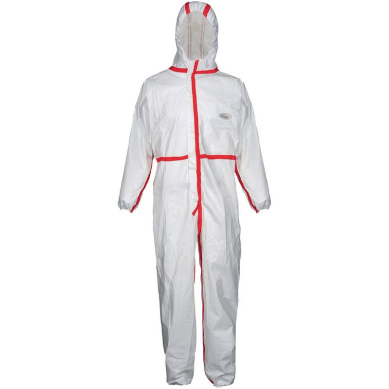 Combinaison de protection CoverStar Plus® taille XL (58/60) blanc/rouge catégori