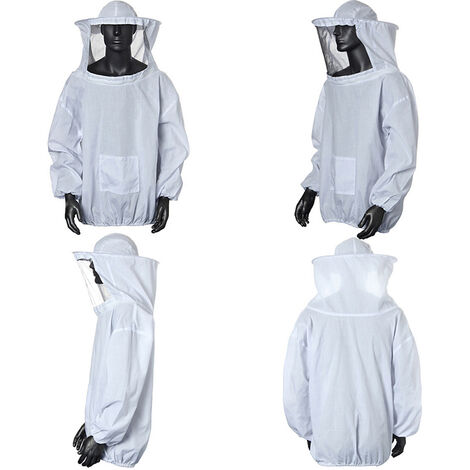 Combinaison de protection en coton siamois pour apiculteur, combinaison de protection pour la défense des abeilles, adaptée à la taille M L XL XXL, vêtements de sécurité