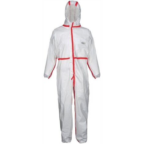 Combinaison de protection haute visibilité taille L – Capuche 3 parties – Élastiques aux bras, jambes et taille – Coutures recouvertes – Coverstar