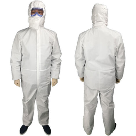 Combinaison de protection jetable non-tissé respirant - Anti-poussière et imperméable - Hommes, femmes, unisexe