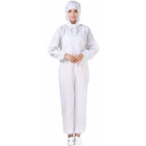 Combinaison De Protection Réutilisable Lavable Anti-Statique Anti-Poussière Vêtements De Travail Protecteurs pour L'atelier D'électronique 56Vingt