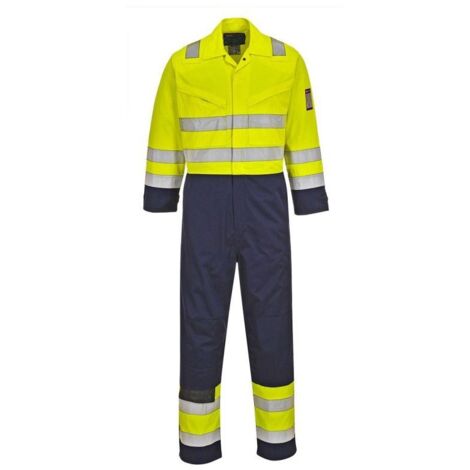 Combinaison de protection Réutilisable RS PRO, taille XL, 1 % fibre de carbone, 60 % modacrylique, Coton Jaune ( Prix pour 1 )