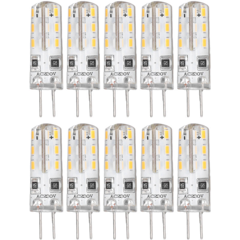 Ampoules à Filament G4 LED, 1.5W AC220V Ampoules à Filament LED Blanc Chaud 3000K pour Camping-Car