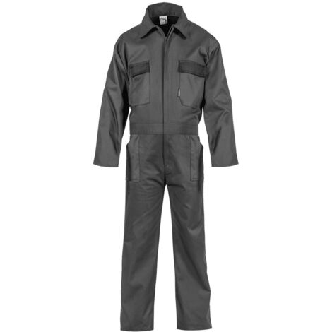 Combinaison de Travail 5 poches Taille XXL Gris/Noir Polyester/Coton VITO