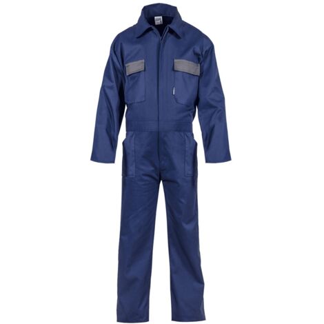 Combinaison de Travail 5 poches Taille XXXL Bleu Marine Polyester/Coton VITO