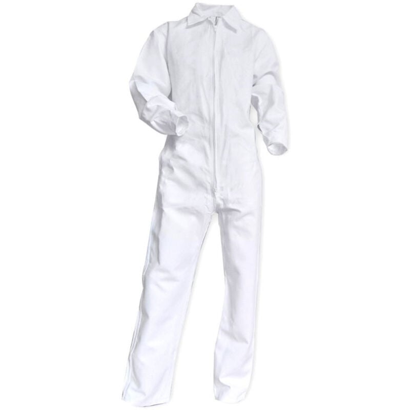 Combinaison de travail blanche sans poche 100% coton xl