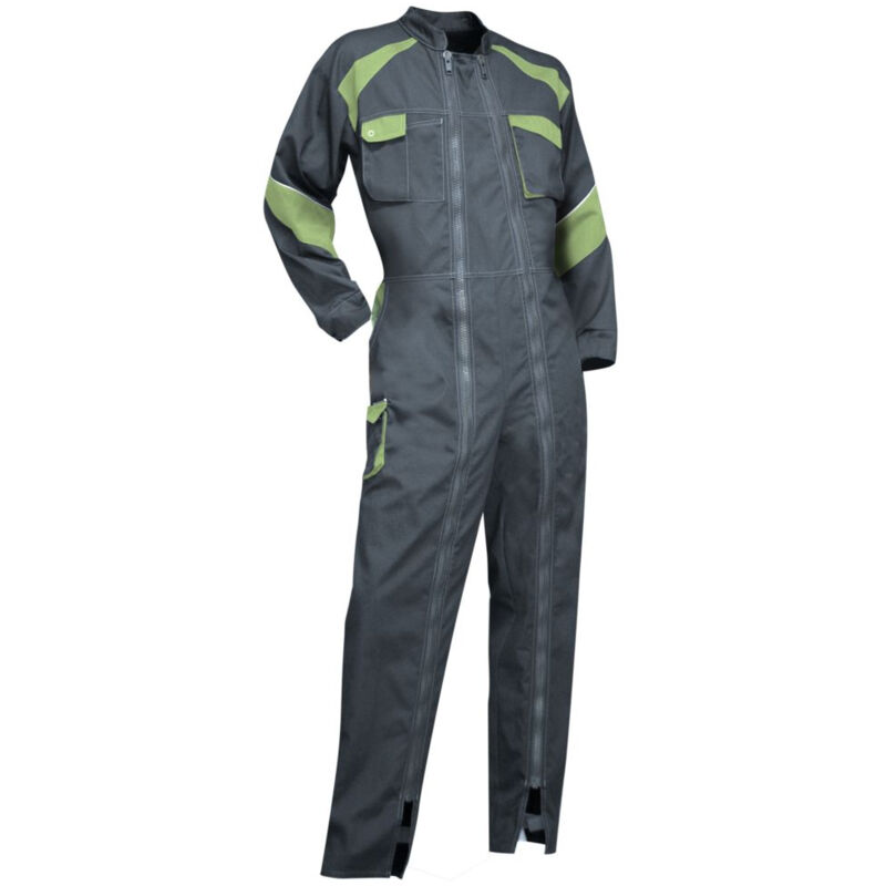 LMA 401021 ORGE Combinaison Double Fermeture - Femme - Multicolore (Gris-vert) - FR 2 taille S