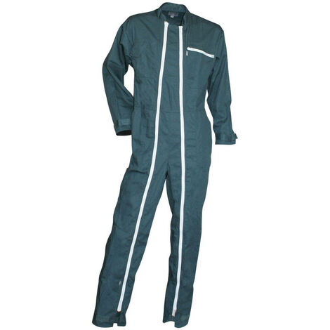 Combinaison de travail double zip Verte Homme FUSIBLE LMA Vert Foncé 3XL