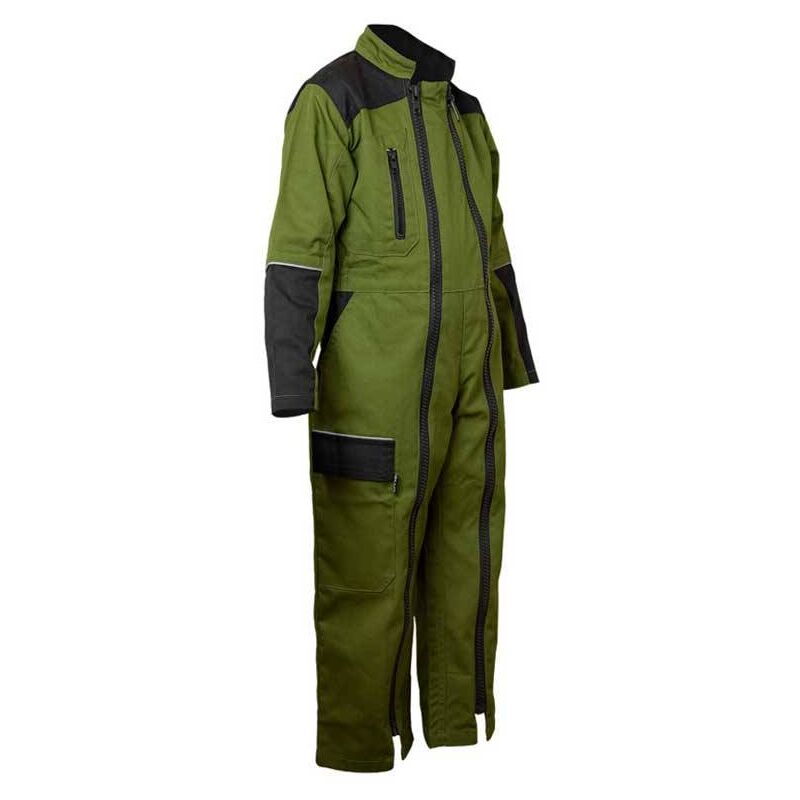 Combinaison de travail agricole enfant vert/noir Zéphyr LMA - Couleur Vert/Noir - Taille Vêtement 10 ans