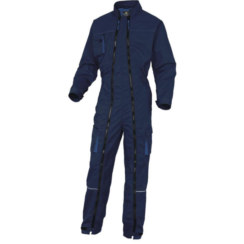 Combinaison de travail MACH2 V2 M2CZ2 à double zips bleu marine/bleu roi T2XL - DELTA PLUS - M2CZ2BMXX