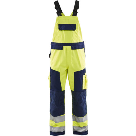 Combinaison de travail sans manches haute visibilité 2660 - Jaune fluo/Marine 38L