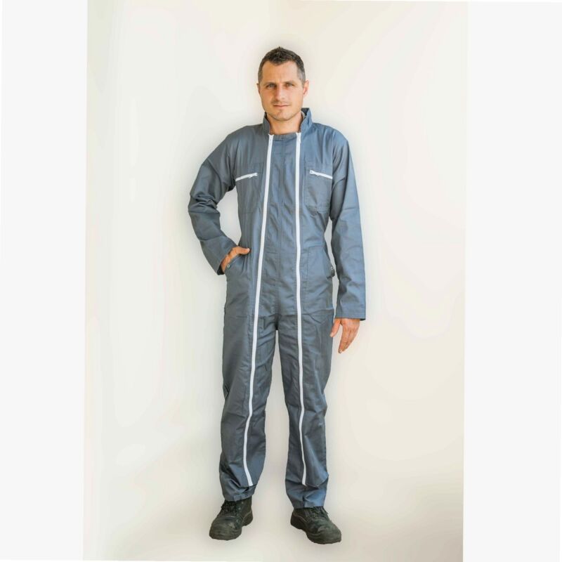 Factory - Combinaison de travail 2 zips Coverguard taille s (40/42) couleur grise