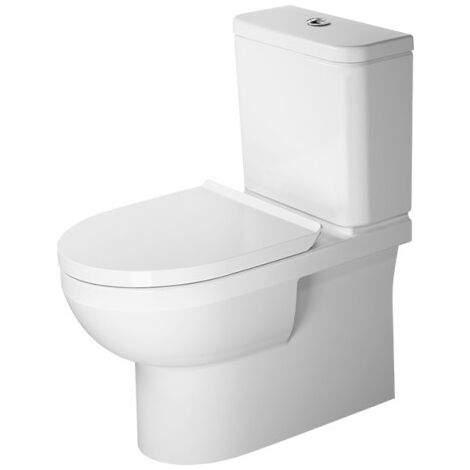 Combinaison de WC autonomes Duravit DuraStyle Basic Duravit Rimless®, robinet de chasse, pour réservoir de chasse en surface, Coloris: Blanc avec Wondergliss - 21820900001
