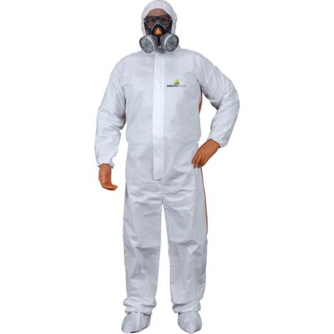 COMBINAISON DELTA PLUS AVEC CAGOULE ÉLASTIQUÉE NON-TISSÉ -DT1250   42/44 (L)