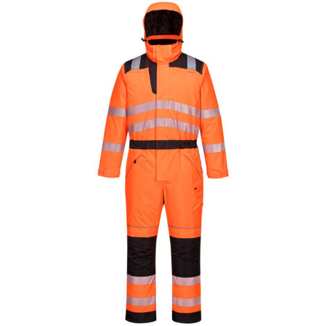 Combinaison d'hiver PW3 haute visibilité couleur : Orange/Noir taille XXXL - PORTWEST