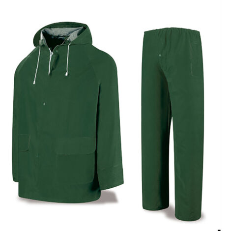 Combinaison étanche pvc/pol vert 0,32 taille : l meteo