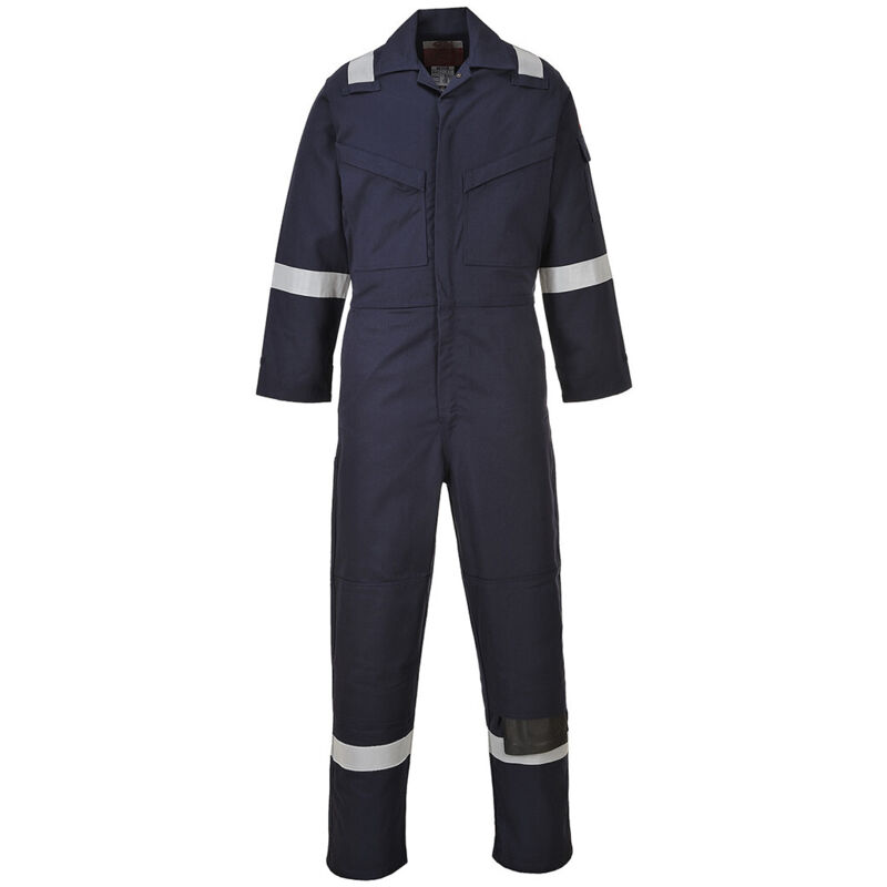 Flammhemmende Und Antistatische Overall 350g Farbe, Marine Tall Größe M - Portwest