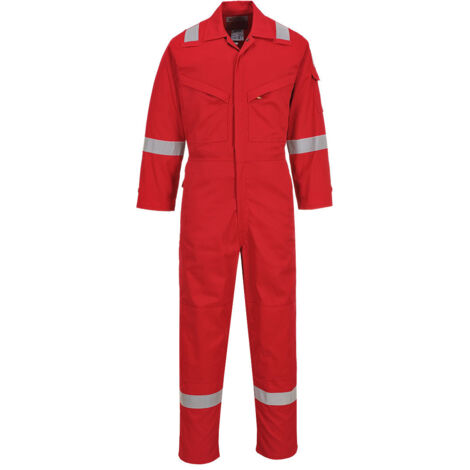 Combinaison FR Legère Antistatique 280g couleur : Rouge taille XL - PORTWEST