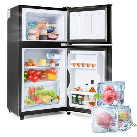 Combinaison fraîche et glaciale, 86,8 cm de haut, 46,5 cm de large, porte double, avec un total de 60 litres, 22 litres de volume de congélateur, 38 litres de volume de refroidissement. 172 kWh / an,