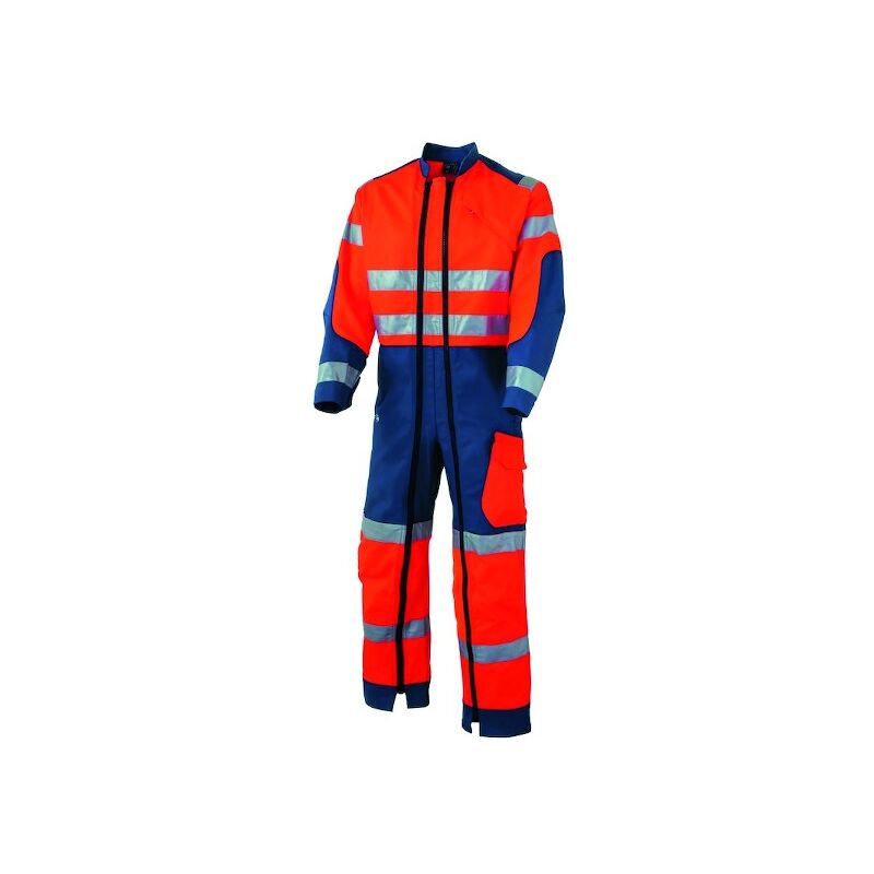 Combinaison haute visbilité luklight orange/marine - xl Molinel