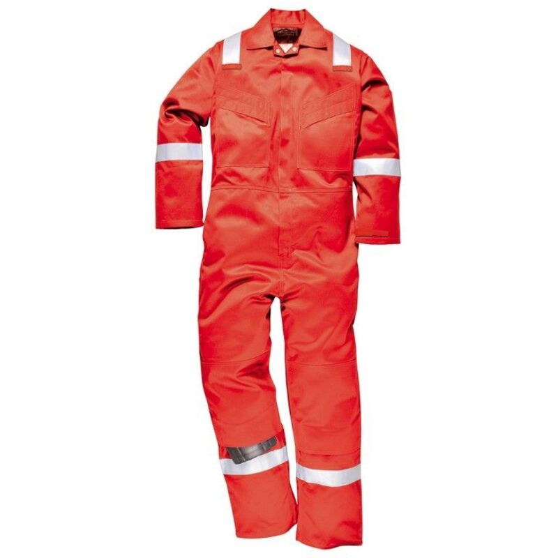 Combinaison Flamme Résistant et Antistatique 350g Rouge m - FR(42-44) - UK(32-34)