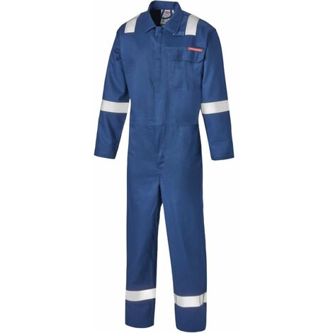 Combinaison Ignifugée avec bandes réfléchissantes Dickies Everyday anti-feu Bleu Royal M