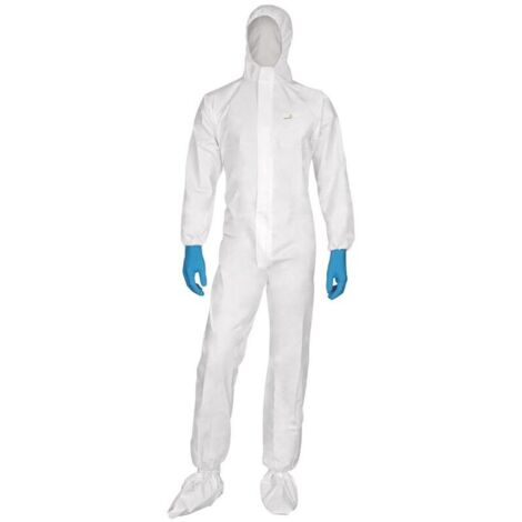 Combinaison Jetable à Cagoule Type 5&6 Blanche - Delta Plus