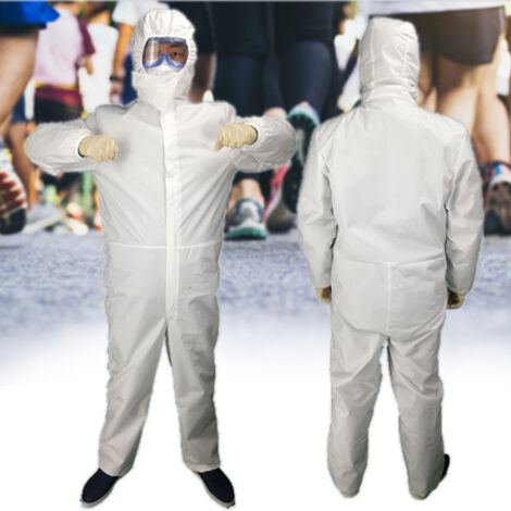 Combinaison jetable non-tissée respirante - Protection anti-poussière et imperméable - Unisexe pour hommes et femmes