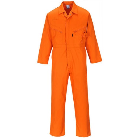 Combinaison Liverpool à zip couleur : Orange taille M - PORTWEST